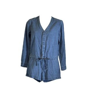 Abercrombie‎ and Fitch NWT size 0P chambray denim romper